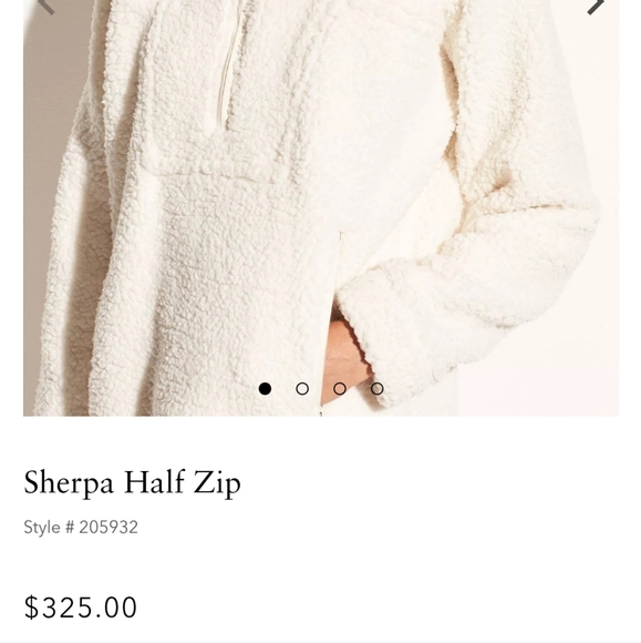 VINCE TEDDY PULLOVER HALF ZIP COZY IVORY SHERPA SIZE XL - Picture 2 of 10